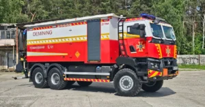 Tital heavy pyrotechnic EOD vehicle for demining operations - Right view
